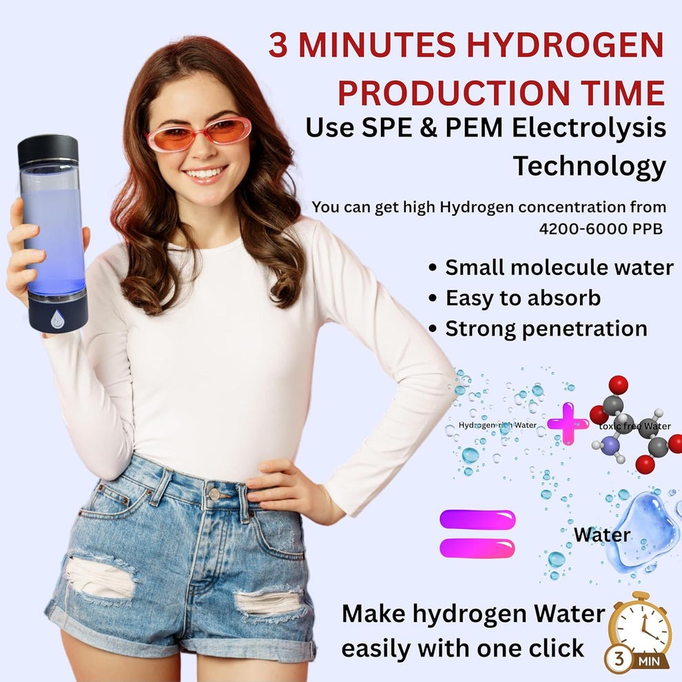 Hydrogen Water Bottle | Hydrogen Water Bottle Generator - Image 10